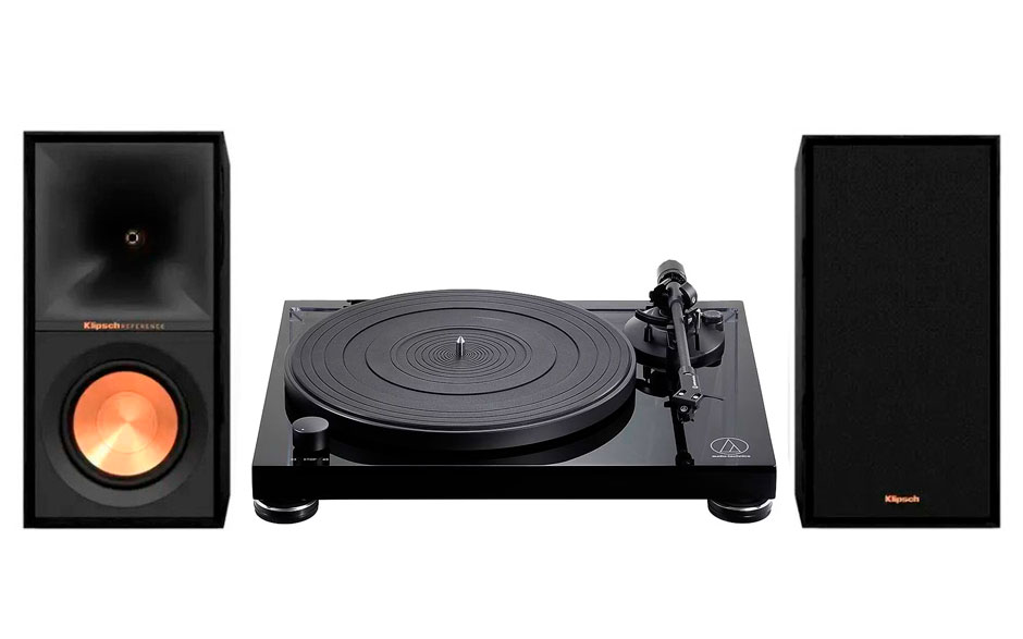 Audio-Technica AT-LPW50PB + Klipsch Reference R-50PM