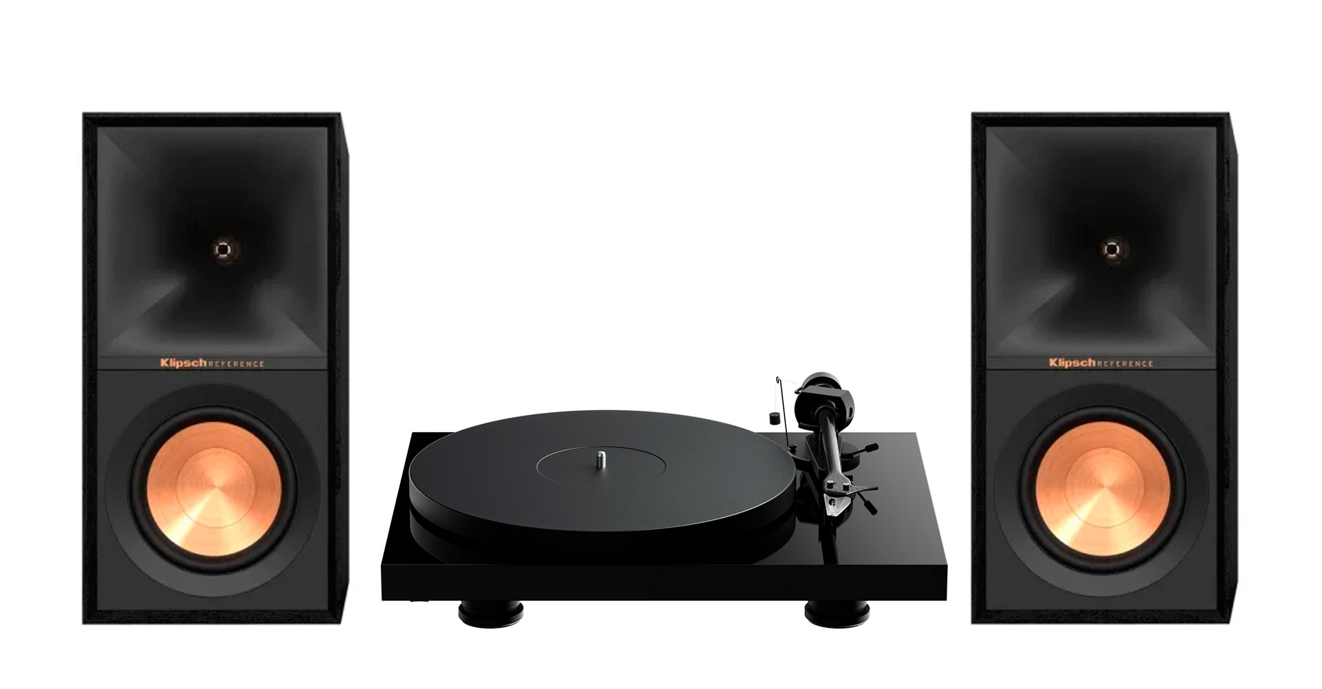 Klipsch Reference R-50PM + Pro-Ject Debut EVO 2 Pick It MM EVO High Gloss Black