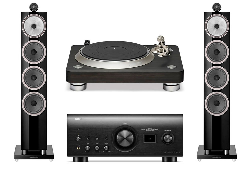 Denon PMA-3000NE + Denon DP-3000NE + Bowers & Wilkins 702 S3