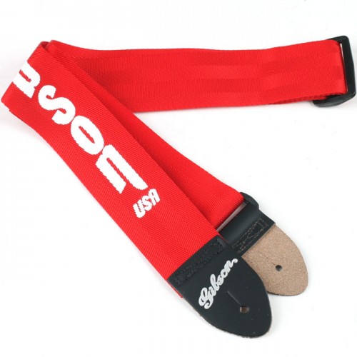 Gibson ASGSBU-20 GIBSON USA STYLE 2' SAFETY STRAP - FERRARI RED