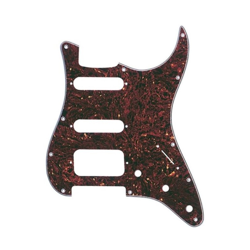 FENDER PRE-WIRED STRAT PICKGUARD HSS TORTOISE SHELL 11 HOLE