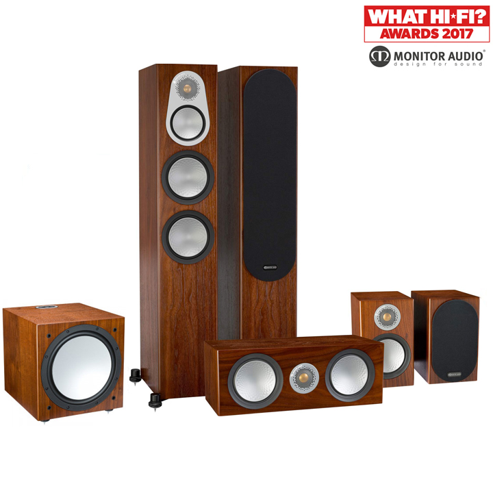 Monitor Audio Silver 300/50/centre150/W12 walnut