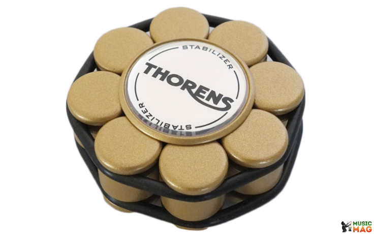 Thorens Stabilizer Golden in Wooden Box