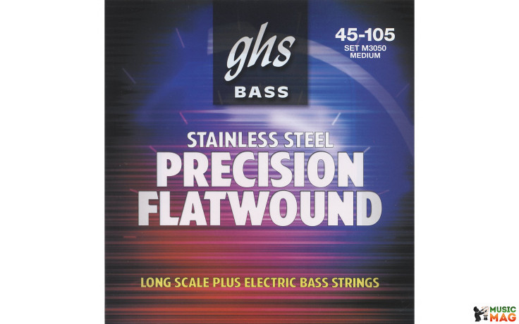 GHS STRINGS M3050 PRECISION FLATWOUND