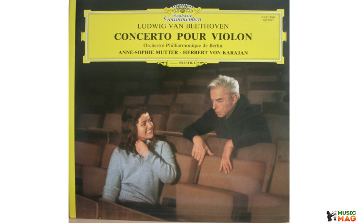 Ludwig van Beethoven - Violin Concerto (Deutsche Grammophon 2531250, 180 gram vinyl) Germany, Mint
