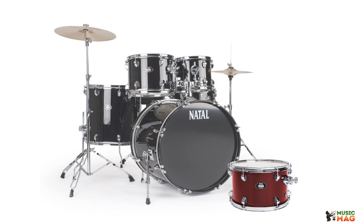 NATAL DRUMS DNA US FUSION DRUM KIT RED HARDWARE PACK