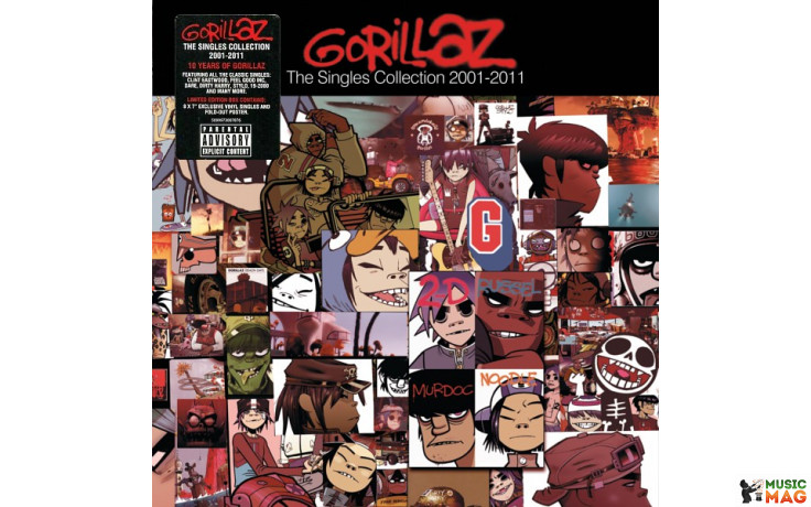 GORILLAZ – THE SINGLES COLLECTION 8 LP Boxset (P730 0781, LTD, 7", 45 RPM) PARLOPHONE/EU MINT (5099973007814)