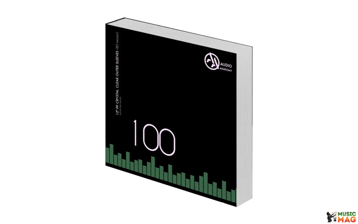 Audio Anatomy 100X 12" Pp Crystal Clear Outer Sleeves (80 Micron)