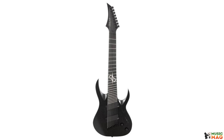 SOLAR GUITARS A1.8ABOP-FF BLACK OPEN PORE