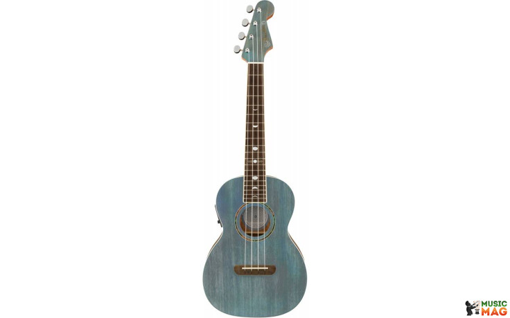 FENDER DHANI HARRISON UKULELE WN TURQUOISE