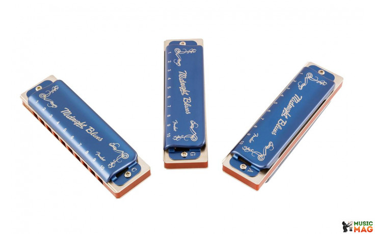 FENDER HARMONICA MIDNIGHT BLUES 3-PACK WITH CASE