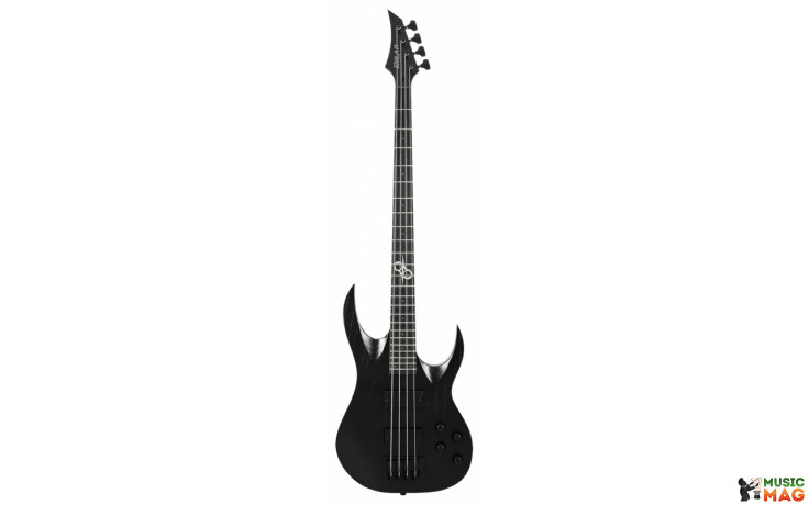 SOLAR GUITARS AB2.4BOP SK BLACK OPEN PORE MATTE