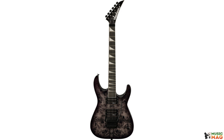 JACKSON JS SERIES JS32 DINKY ARCH TOP TRANSPARENT BLACK