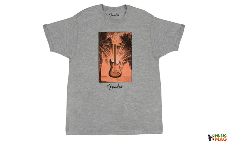 FENDER SURF TEE GREY HEATHER XL