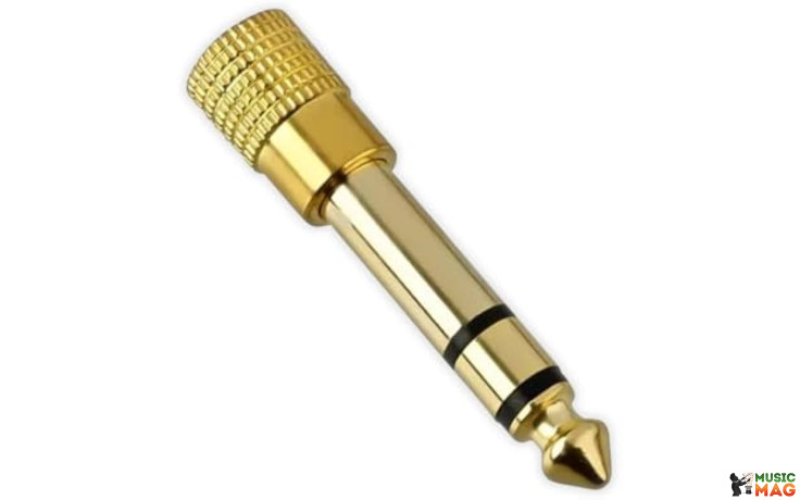 Beyerdynamic Jack adaptor plugged 3,5mm socket to 6,3mm jack gold