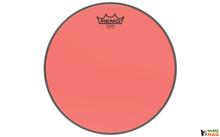 REMO EMPEROR 10" COLORTONE RED