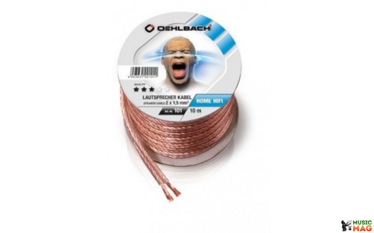 OEHLBACH Speaker Wire SP-15/1000 2x1,50mm clear spool, 10 м.