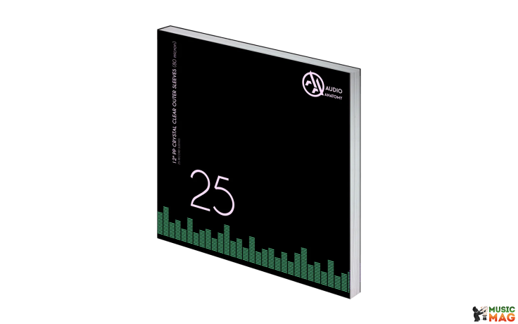 Audio Anatomy 25 X 12" PP Crystal Clear Outer Sleeves 80 Micron