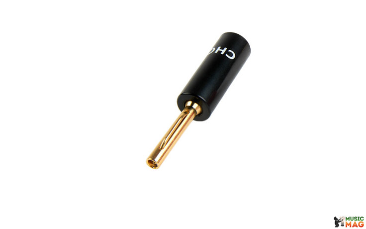 CHORD Crimp Gold Banana Plug Black Cap