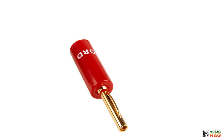 CHORD Crimp Gold Banana Plug Red Cap