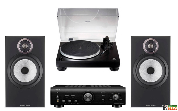 Denon PMA-600NE Black + Bowers & Wilkins 606 S3 + Audio-Technica AT-LP5x