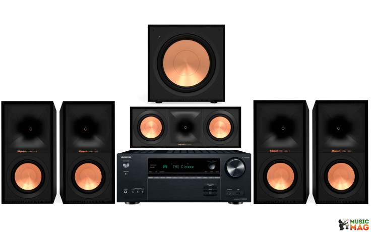 Onkyo TX-NR6100 + Klipsch R-50M + R-50M + R-50C + R-121SW
