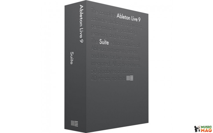 Ableton Live 9 Suite Edition, UPG from Live Intro