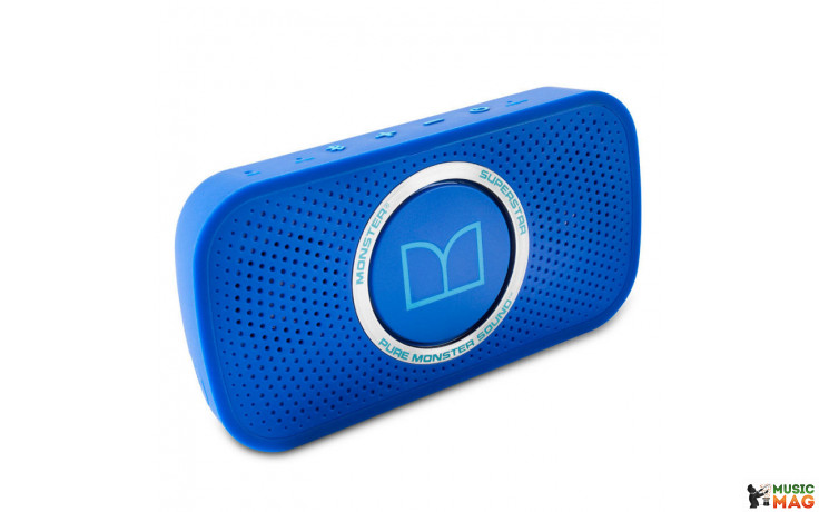 Monster Superstar High Definition Bluetooth Speaker Neon Blue
