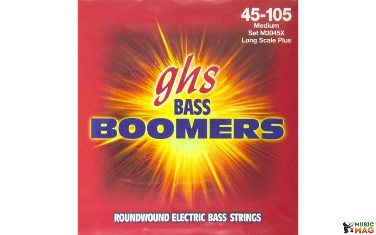 GHS STRINGS M3045X BASS BOOMERS LONG+MEDIUM
