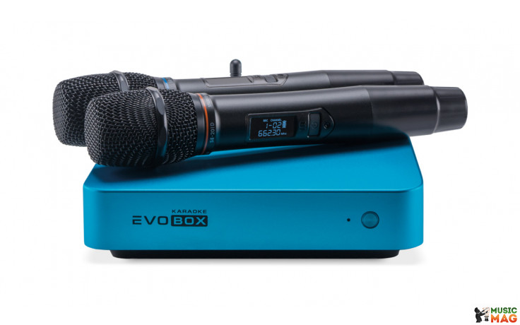 Караоке-система для дома EVOBOX Plus [Ocean] + микрофоны SE 201D
