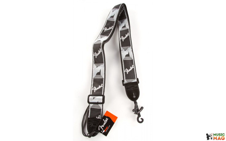 Fender 2" MONOGRAMMED BLACK/LIGHT GREY/DARK GREY STRAP