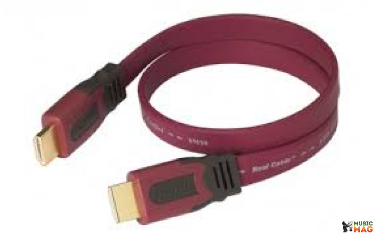 Real Cable HD-E-FLAT (HDMI-HDMI) HDMI 1.4 3D High Speed with Ethernet 2M00