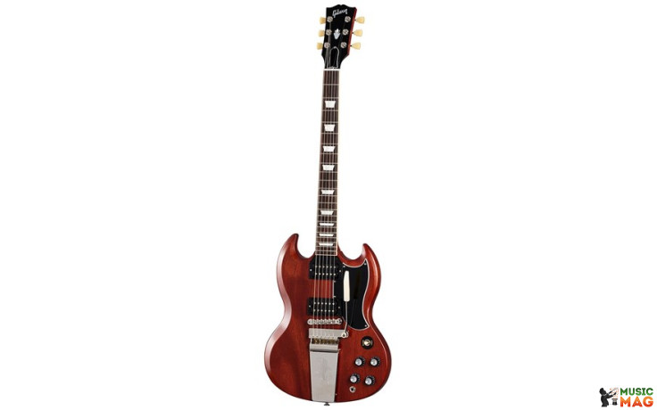 GIBSON SG STANDARD '61 FADED MAESTRO VIBROLA VINTAGE CHERRY