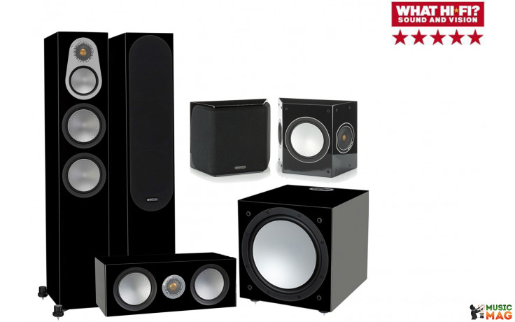 Monitor Audio Silver 300/FX/centre150/W12 Black High Gloss