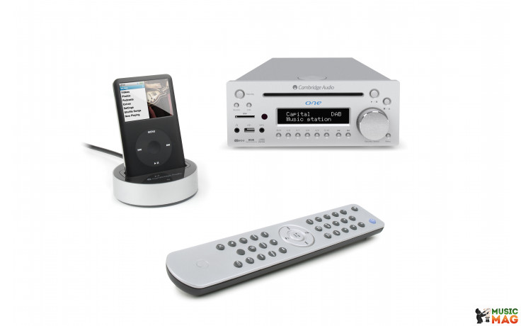 Cambridge Audio One + integrated CD player & DAB+/FM 2.1 Silver