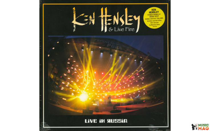 KEN HENSLEY & LIVE FIRE - LIVE IN RUSSIA 2 LP Set 2019 (SECLP226, 180 gm.) SECRET RECORDS/EU MINT (5036436122127)