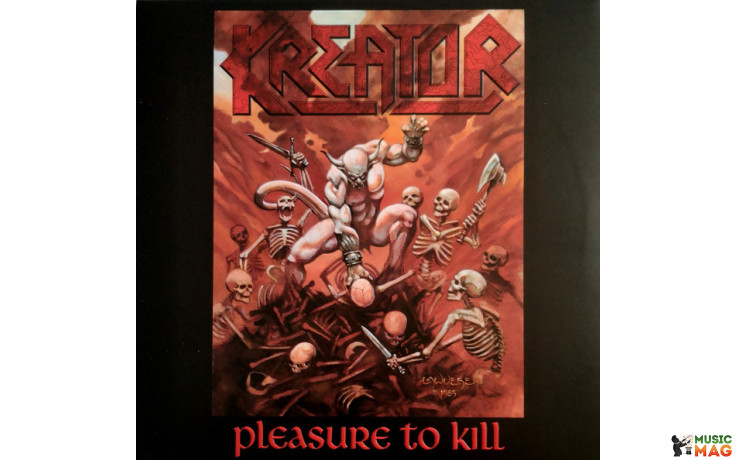 KREATOR - PLEASURE TO KILL 1986/2023 (NOISE116CLP, LTD., CLEAR WITH RED SPLATTER) NOISE/EU MINT (4050538870299)