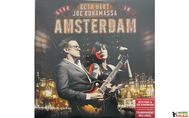BETH HART AND JOE BONAMASSA - LIVE IN AMSTERDAM 3 LP Set 2024 (PRD74341-2, Red) MINT (8712725747390)