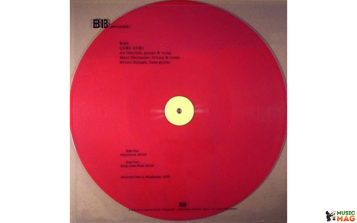 GURU GURU - LIVE IN WIESBADEN 1972 – 1073, 2012 (B164, LTD. Clear Red Vinyl) B 13/EU MINT
