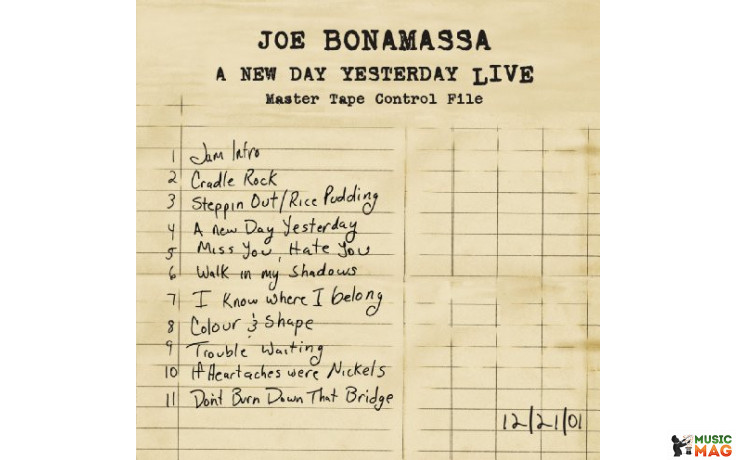 JOE BONAMASSA - A NEW DAY YESTERDAY – LIVE 2 LP Set 2017 (8712725715412) MASCOUT/EU MINT (8712725715412)