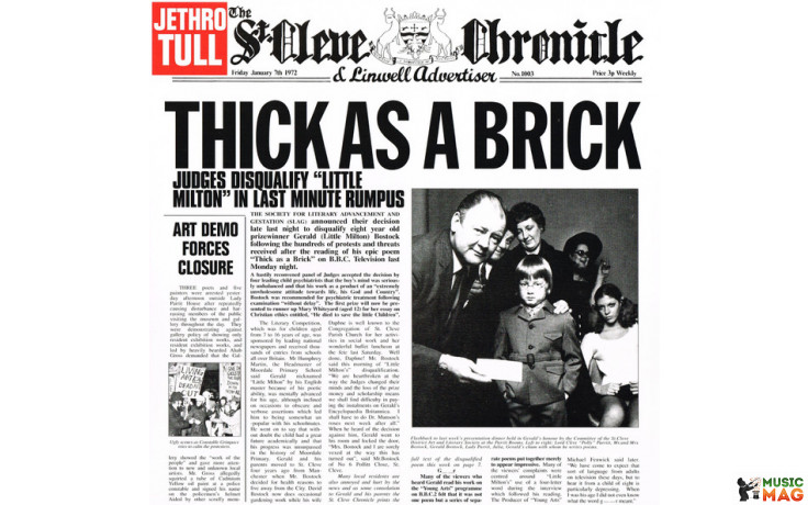 Jethro Tull - Thick As A Brick 1972/2015 (0825646139507, 180 Gm.) Chrysalis/eu Mint (0825646139507)