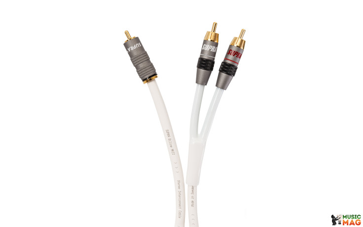 Supra Y-LINK 1RCA-2RCA WHITE 12M