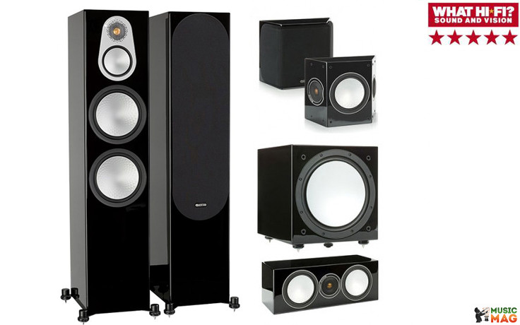 Monitor Audio Silver 500/FX/centre150/W12 Black High Gloss