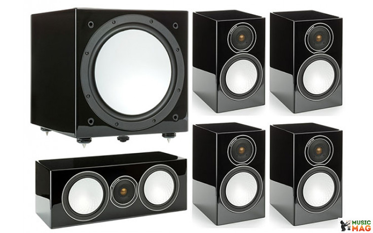 Monitor Audio Silver 100/102/centre150/W12 High Gloss Black
