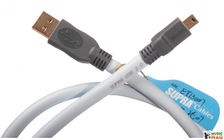 Supra USB 2.0 A-MINI B BLUE 2M