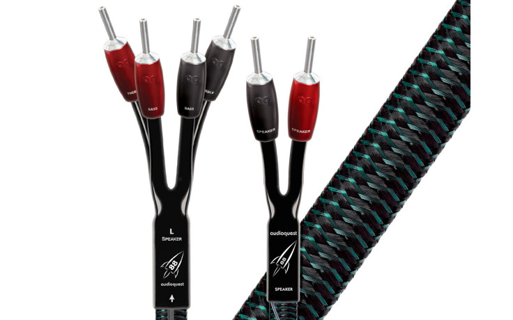 AUDIOQUEST Pair 2.5m ROCKET 88 Braid SBW Ban/S