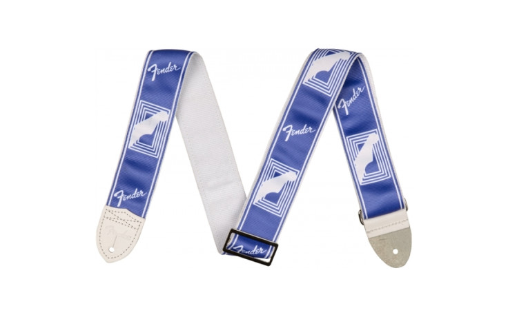 FENDER 2" MONOGRAMMED STRAP LAKE PLACID BLUE