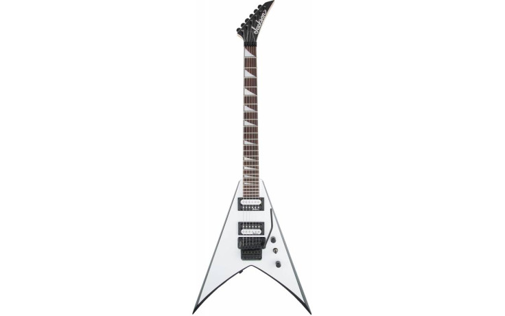 JACKSON JS32 AH KING V WHITE WITH BLACK BEVELS