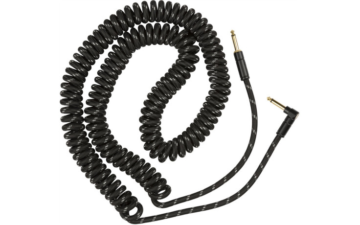 FENDER CABLE DELUXE COIL 30" BLACK TWEED