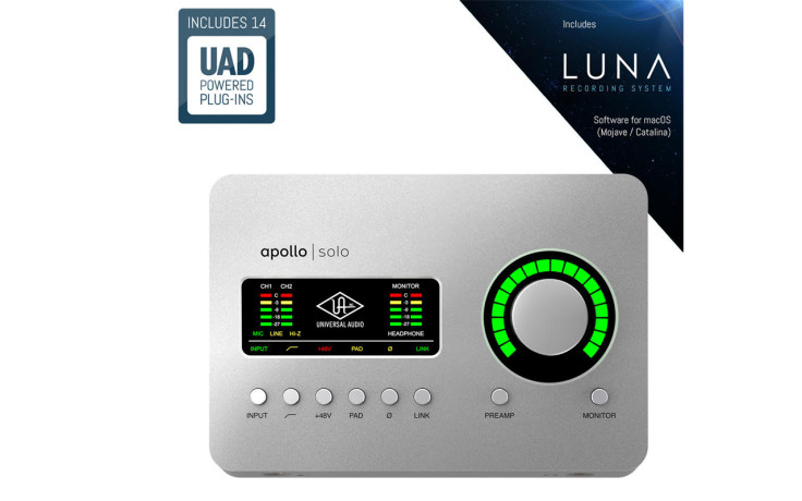UNIVERSAL AUDIO Apollo Solo Thunderbolt 3
